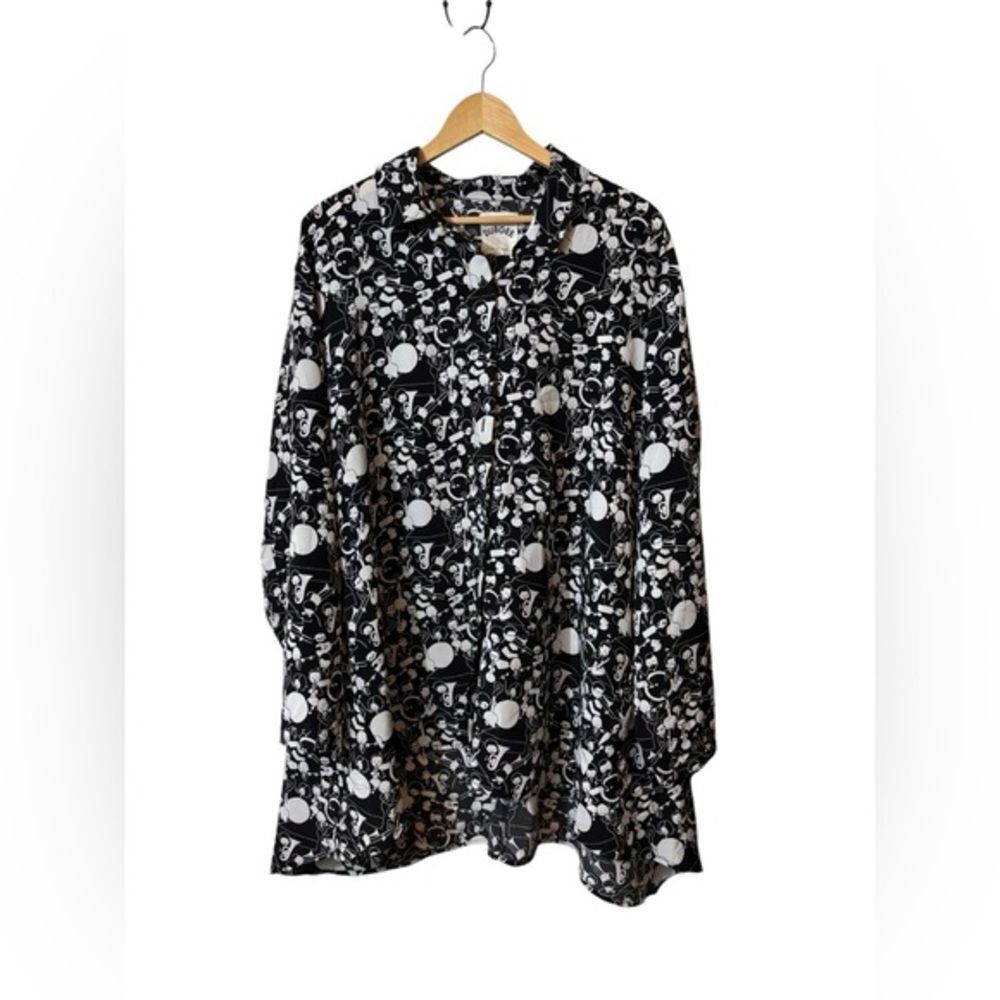 Dubgee by Whoopi blouse shirt 2X